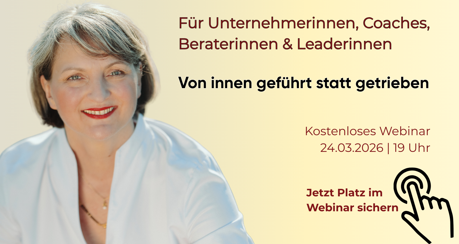 Webinar – Von innen geführt statt getrieben | Janka Pandit Kostenloses Webinar mit Soul Intelligence Mentorin Janka Pandit: Von innen geführt statt getrieben – für Unternehmerinnen, Coaches, Beraterinnen und Leaderinnen